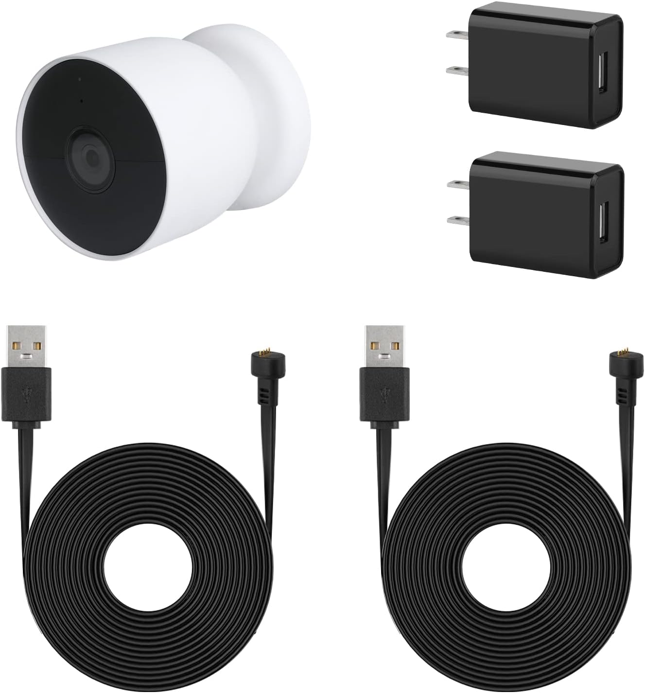 Amazon.com: 2Pack Power Adapter Compatible with Google Nest Cam Outdoor ...
