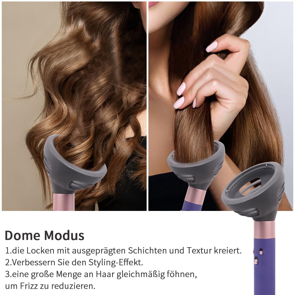 Laymi Diffusor neue verbesserte diffuser Aufsatz für dyson airwrap föhn HS01 HS05 HS08 für locken wellen Haardiffusor zubehör für Gewelltes und Lockiges Haar, Umwandlung Curling Styler