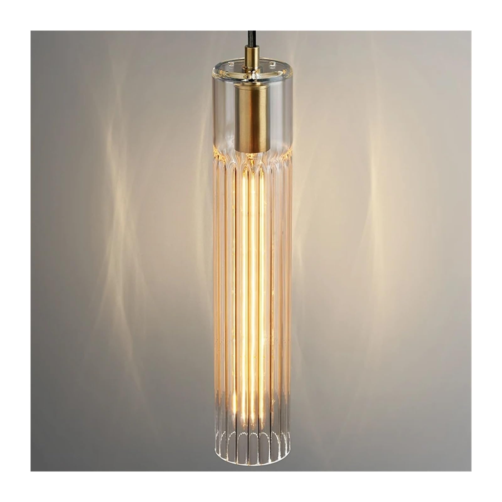 Lustre moderne en cristal pour chambre et chevet Lampe de lecture suspendue