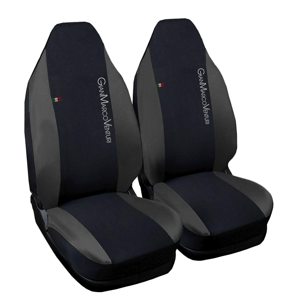 Lupex Shop GianMarco Venturi Compatible Seat Covers for Smart 2nd Series, Model W451 - Dark Grey