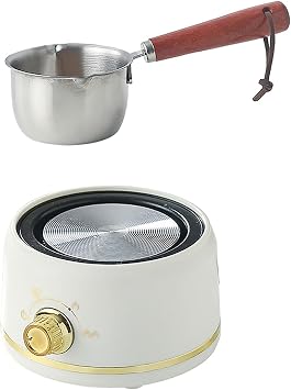 Chocolate Melter, Electric Chocolate Melting Machine, Fondue Pot, Ingredients Melting Machine, Single Pot, Multifunctional, Chocolate, Cheese, Butter, Beeswax, Milk, Celebration, Home Use, DIY