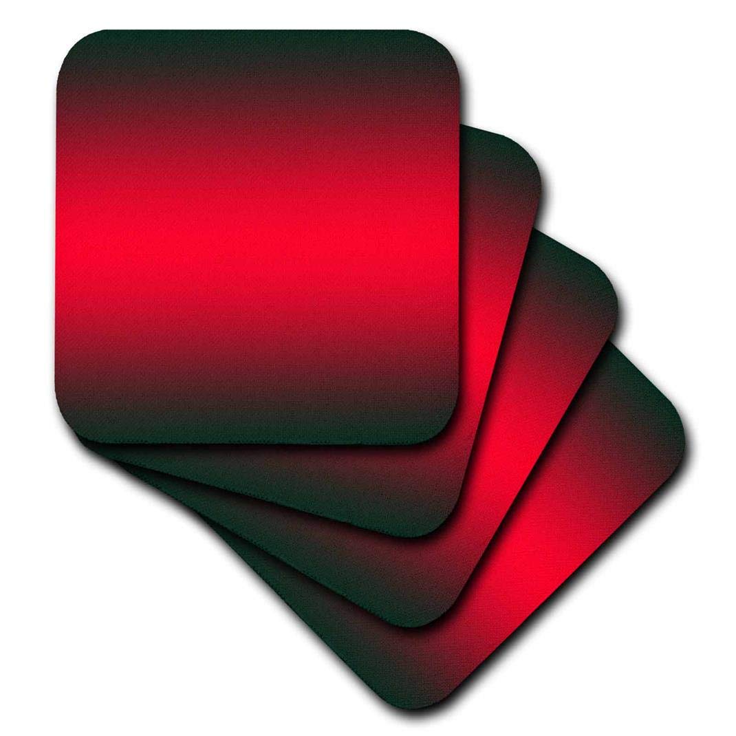 Photo 1 of 3dRose, Red, Black Gradient Color-Ceramic Tile Coasters, Set of 4 (CST_112050_3), 4 Count
