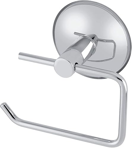 Miniatura 6 de Soporte de papel higiénico, con ventosa para montaje en pared, dispensador de rollos de papel de acero inoxidable para baño y cocina