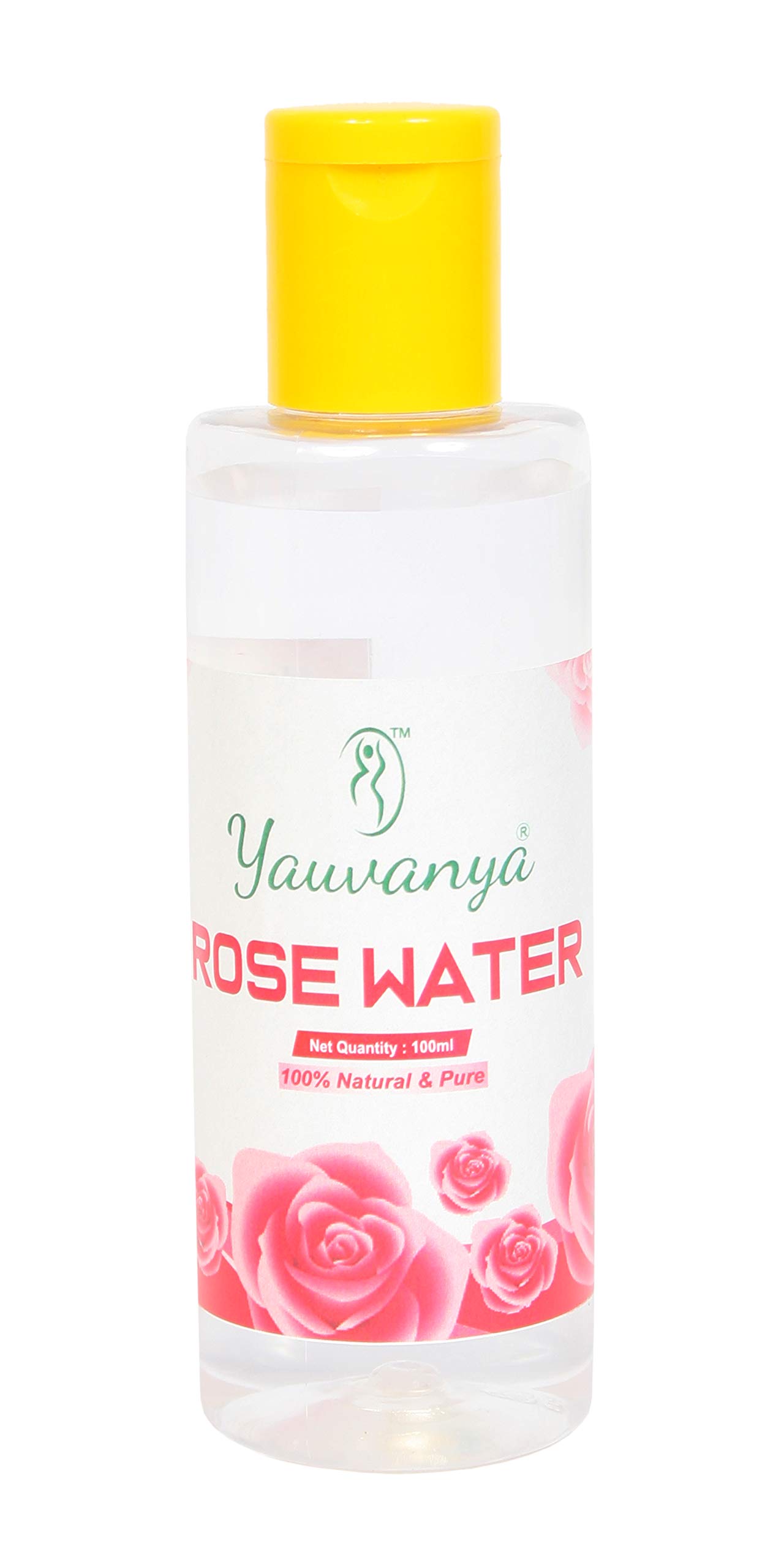 Yauvanya Rose Water - 100ml Pure, Natural Skin Rejuvenating Toner for Softening and Refreshing Skin