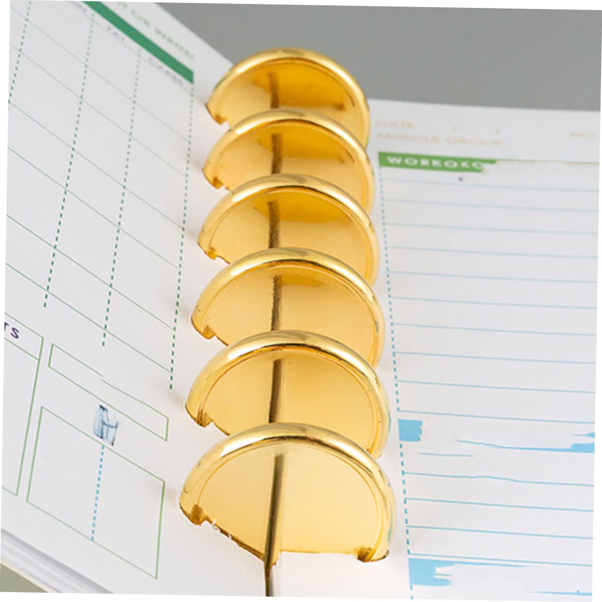 STOBOK 4 Set Di Raccoglitori Sfusi Con Angoli Arrotondati E Design A Foro Di Cuore Per Planner Con Dischi Set Da 50 Pezzi*4