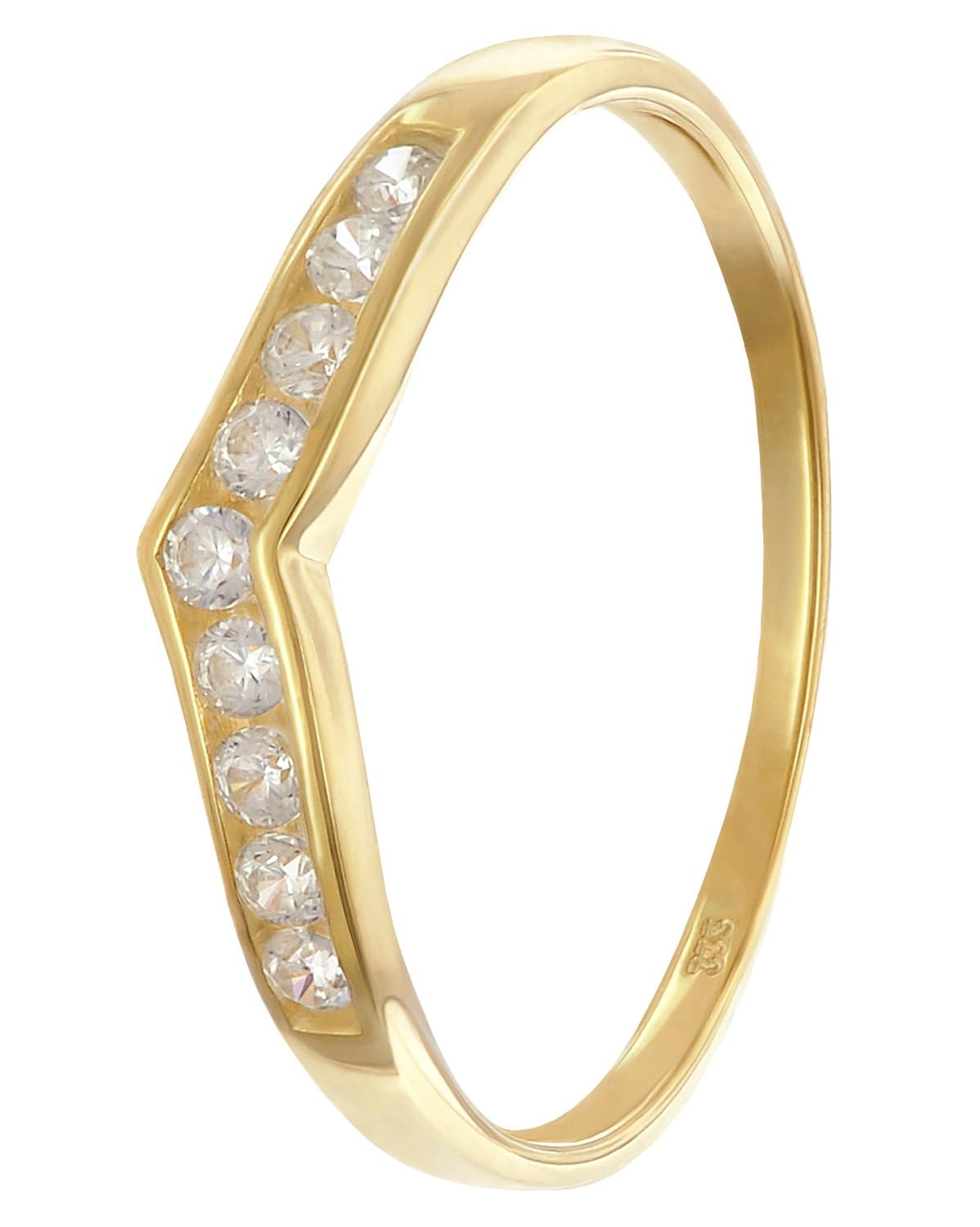 GLIZZ Damenring Gold 333/8K mit Zirkonia GL8320