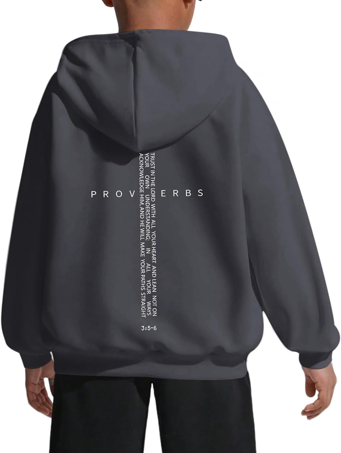 Christian Hoodies for Kids Boys Religious Jesus Hoodie Faith Cross Sweatshirts Vintage Bible Verse Graphic Pullovers