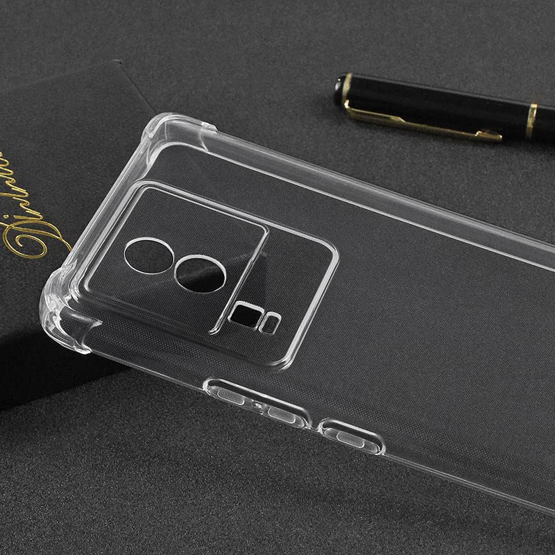Image of for iQOO Neo 7 Pro 5G Case,iQOO Neo 7 Pro 5G Phone Case Clear Transparent Reinforced Corners TPU Shock-Absorption Flexible Cell Phone Cover for iQOO Neo 7 Pro 5G - Transparent