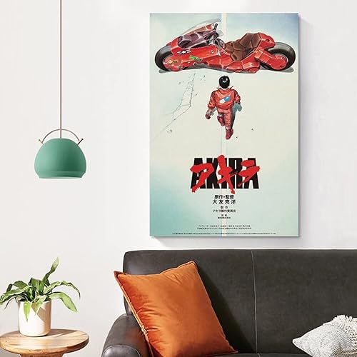 Vista 4 de Akira (1988) Póster de película de anime de manga japonesa, póster artístico y arte de pared, póster moderno para decoración de dormitorio familiar
