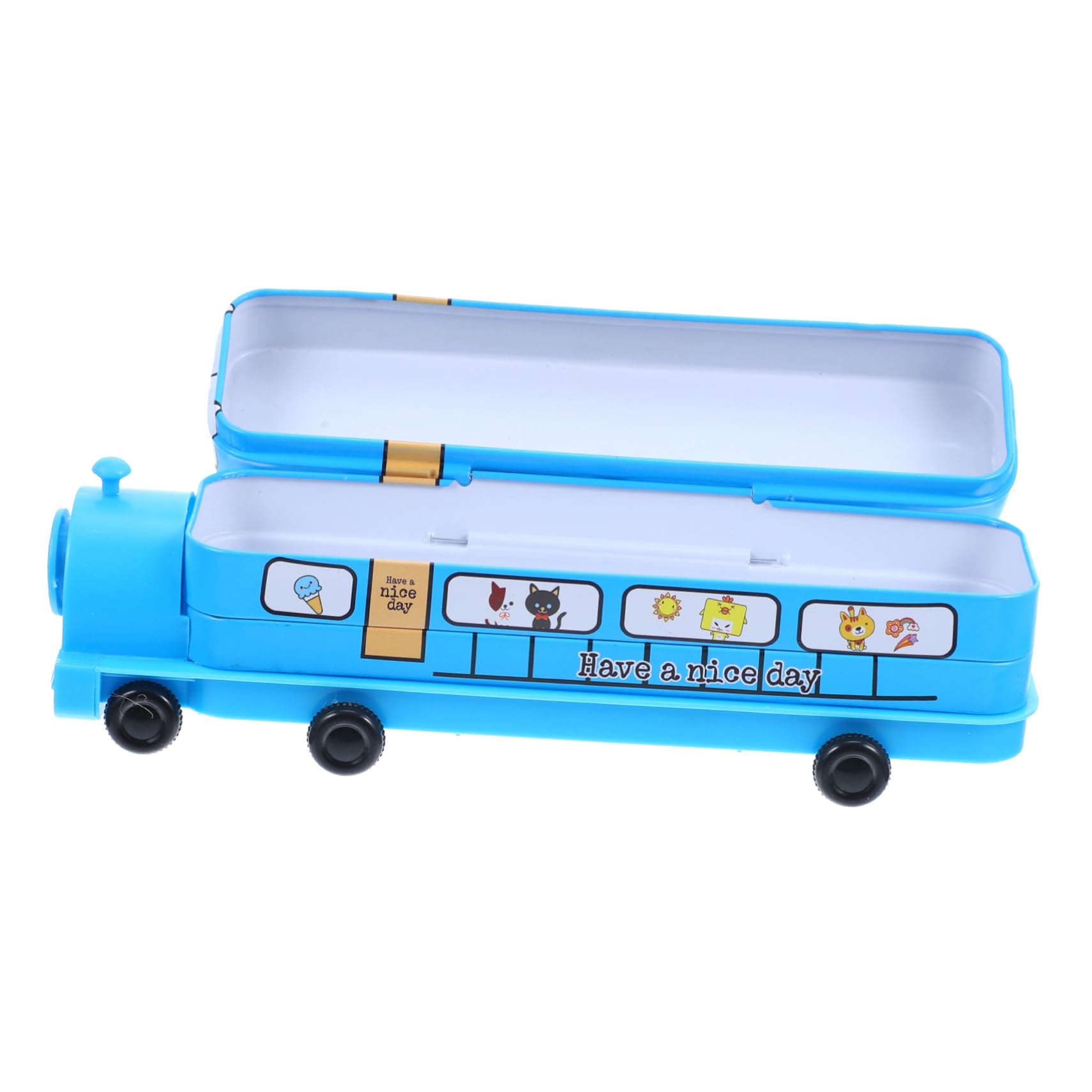 Cartoon Pencil Case Creative Pencil Case Metal Pencil Case Stationery Supplies Student Stationery Box Cute