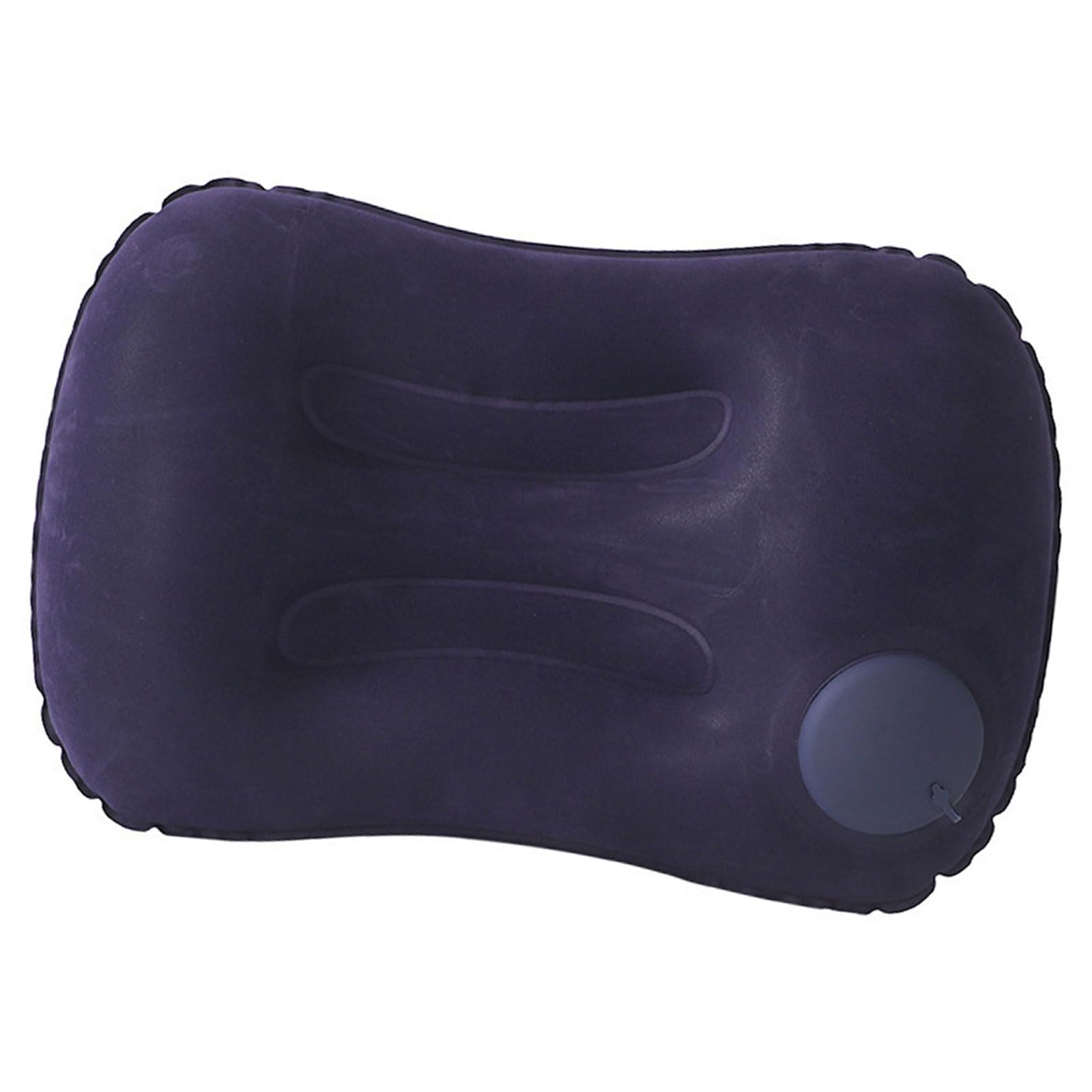 Kalttoy Inflating Flocking Square Pillow with Soft PVC Surfaces for Comfortable in Travel and Environment Travel Pillow