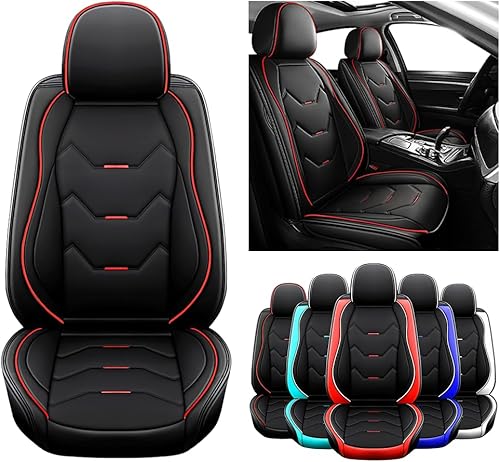 Fundas de asiento de automóvil para Nissan Sentra 2000-2023, fundas de asiento de cuero súper transpirables e impermeables, 2 asientos y estándar