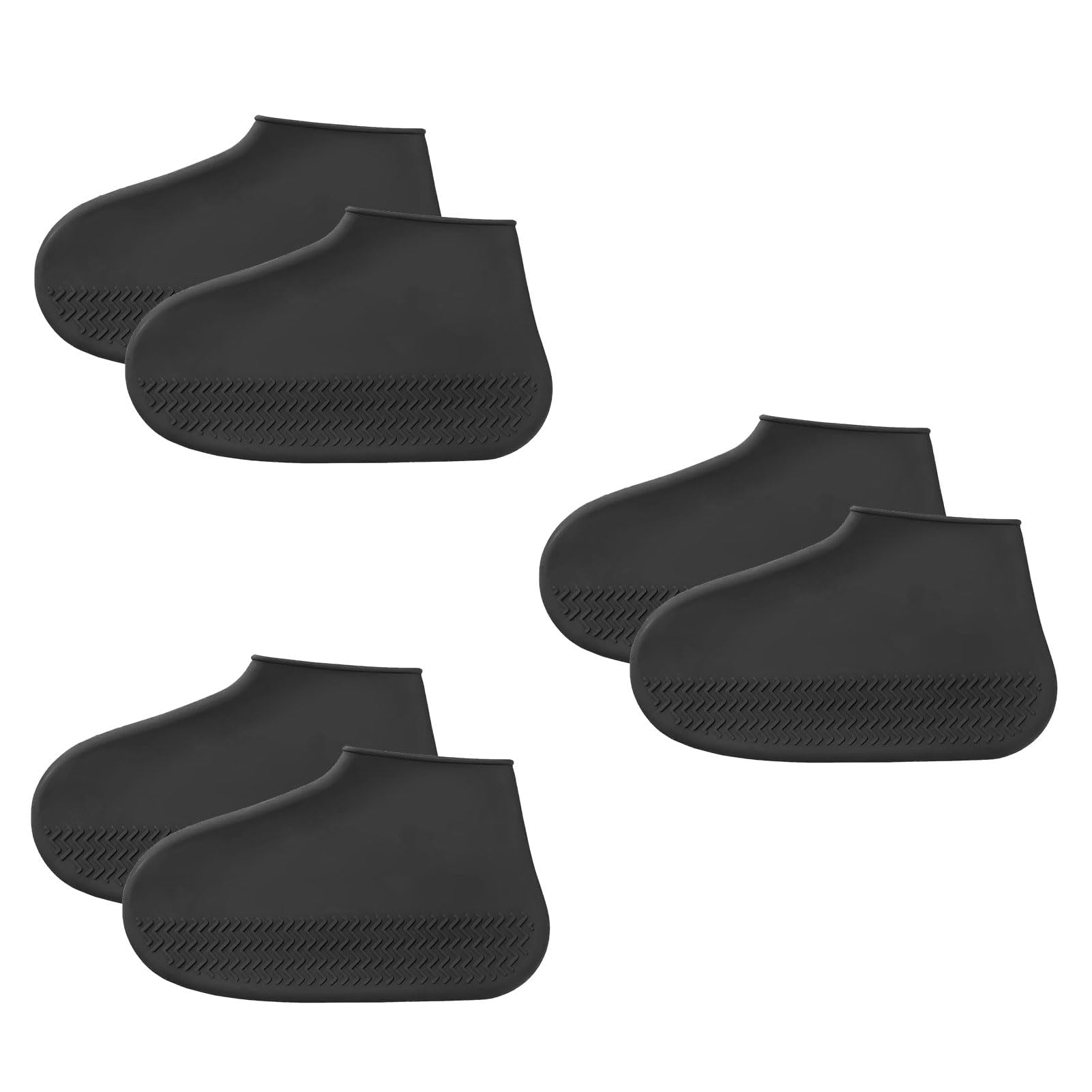 Waterproof Shoe Covers Reusable,3 Pairs Shoe Covers Reusable Waterproof,to Prevent Rain Into Shoes,Shoes Protector Cover One Size Fits All for People Outdoor Cycling Hikin