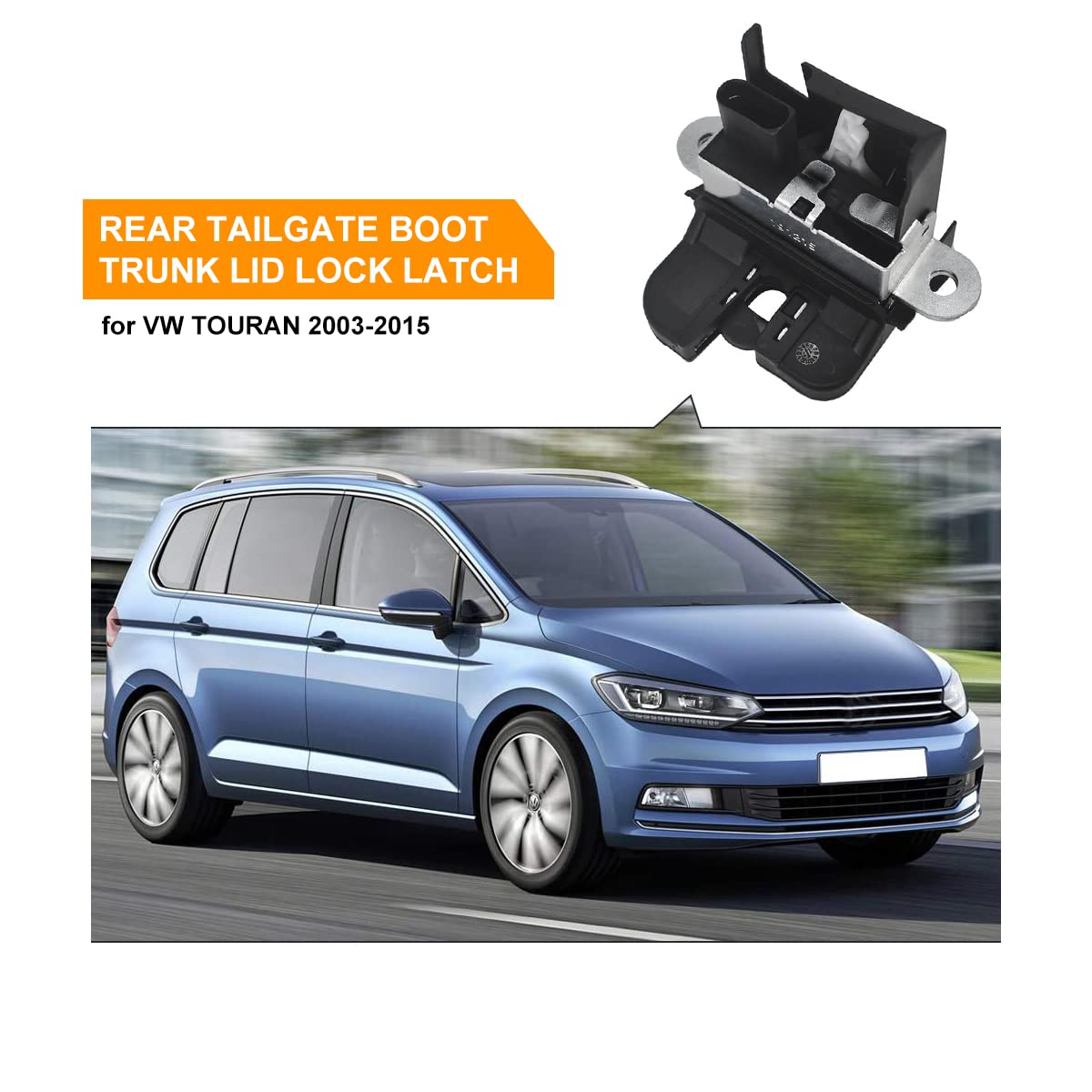 WANGCL Zamek tylnej klapy bagażnika Zamek klapy bagażnika do Golfa MK5 MK6 Touran Passat B6 B7 Altea Akcesoria