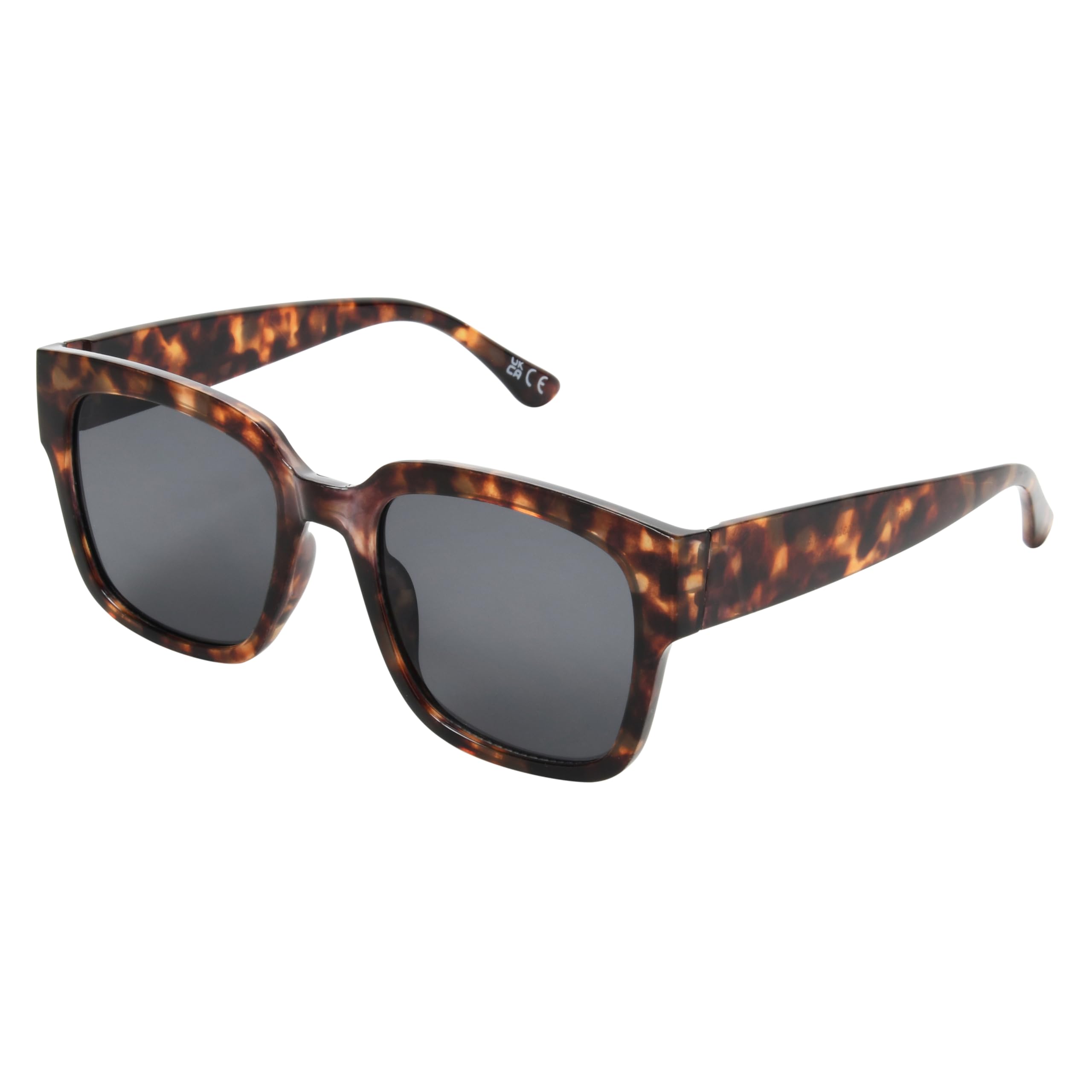 Foster Grant LA Express Women’s Cat Eye Sunglasses – Gold Metal Frame, Smoke Lenses – Lightweight Design with UV400 Lenses for Everyday Wear