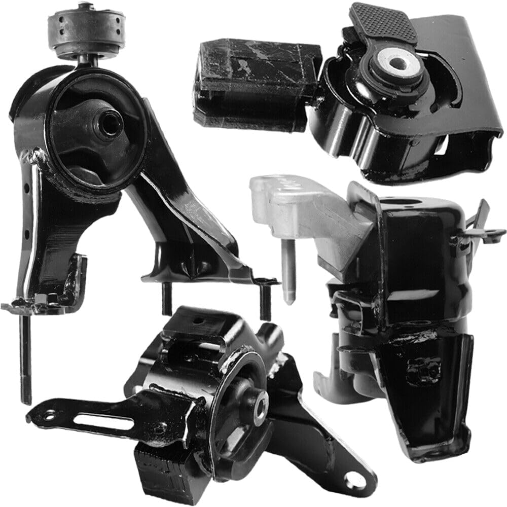 Front Right Engine Left & Rear Trans Mounts 4pcs Set for Toyota for Corolla 1.8L 2014-2019 Solid-Mounting Style A42027 A42020