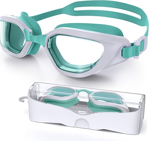 Miniatura 24 de Gafas de Natación, Gafas de Natación Unisex para Adultos Anti Niebla Anti UV Sin Fugas Visión Amplia para Hombres Mujeres Jóvenes Negro/Púrpura