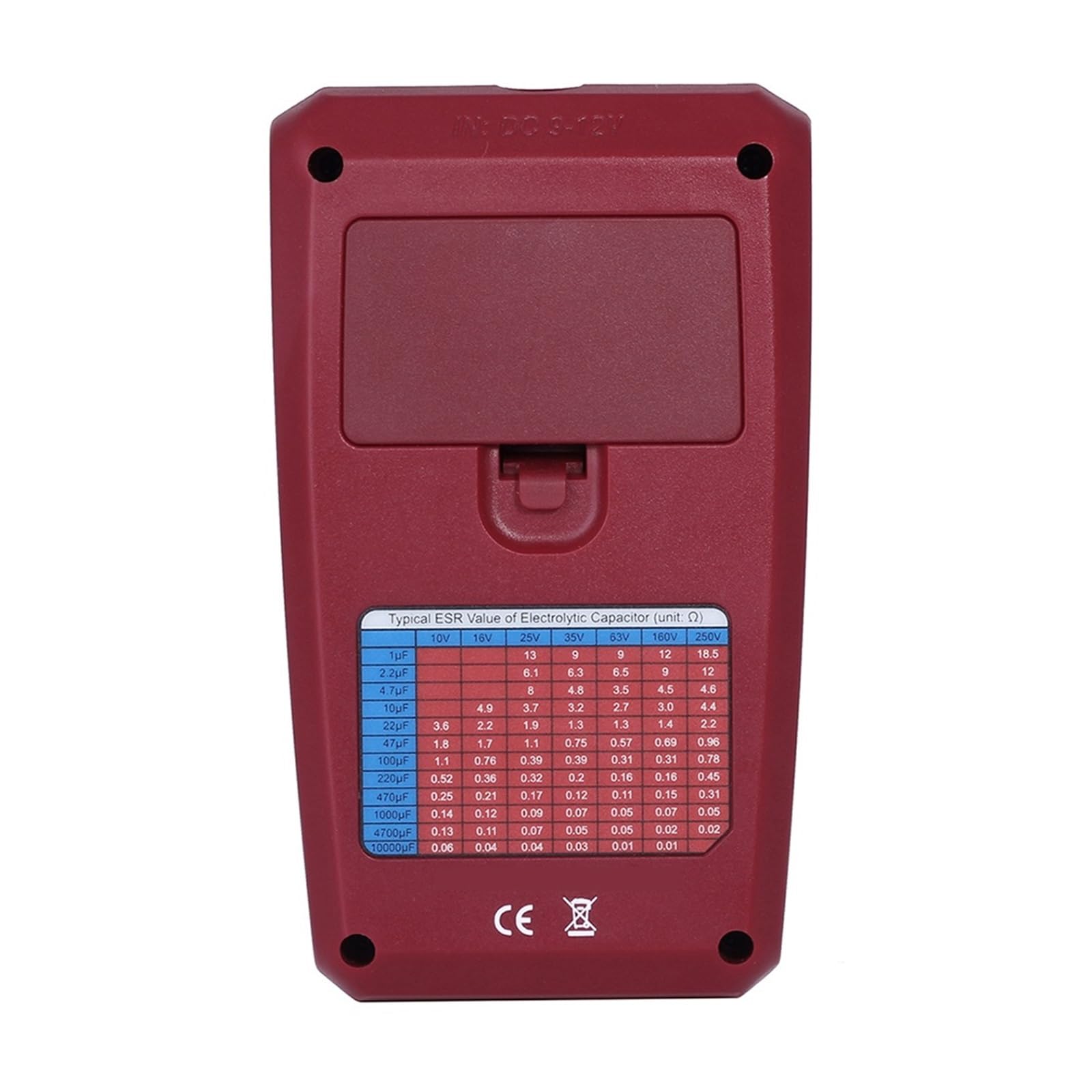 Multi-purpose Transistor ESR/SMD Tester Smart Diodo Triodo Misuratore Di Resistenza LCD Test MOS/PNP/NPN Lettura Rapida Accurata Facile(ESR02PRO-Test clip-01)