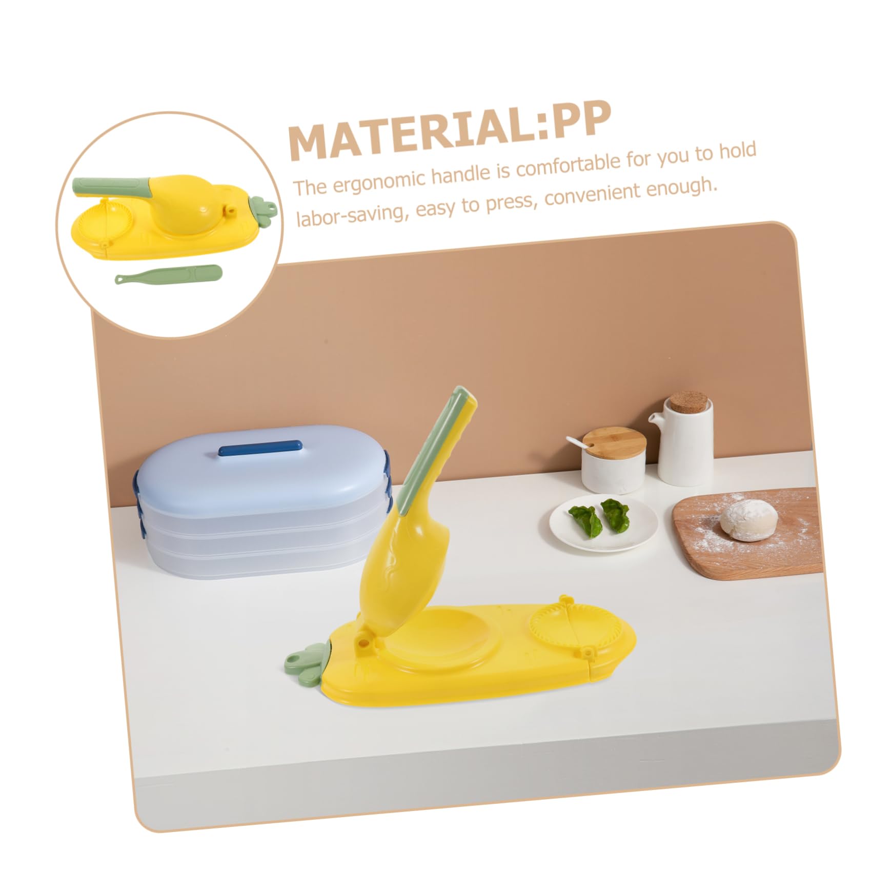 OKUMEYR 2-in-1 Dumpling Maker Mold Press Easy Wonton Wrapper for Home Restaurant