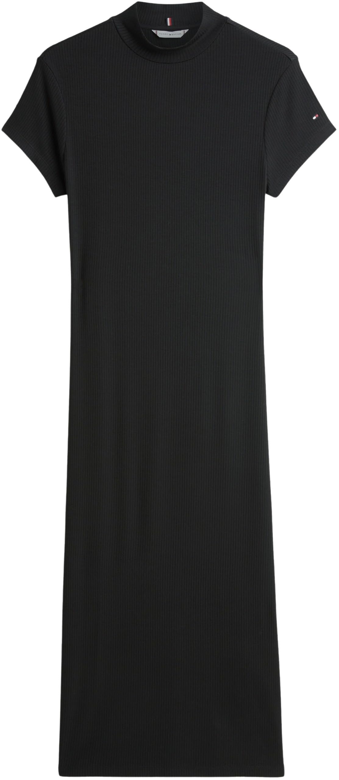 Tommy Hilfiger Damen Slim 5x2 Rib Mock-nk Ss DRS Ww0ww47860 Figurbetontes Kleid (1er Pack)