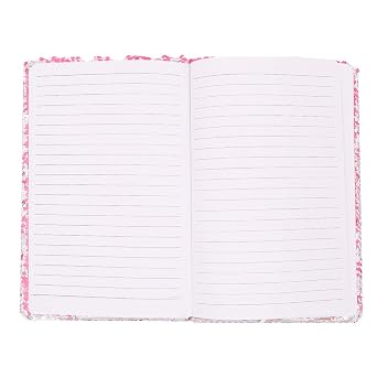 Unicorn Notebook,New A5 Notebook Color Reversible Sequin Unicorn Diary Notebook Magic Sequin Journal Rainbow Notebook DIY Painting Magic Daily Journal Notebook for Kids (Rose Red)