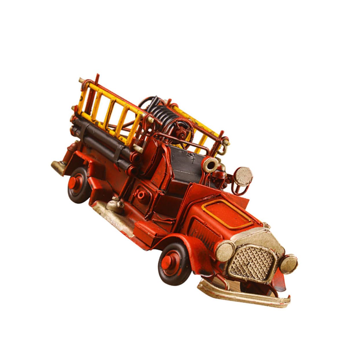 Feuerwehrauto aus Eisen als Heimdekoration Weihnachten Party Retro Modell