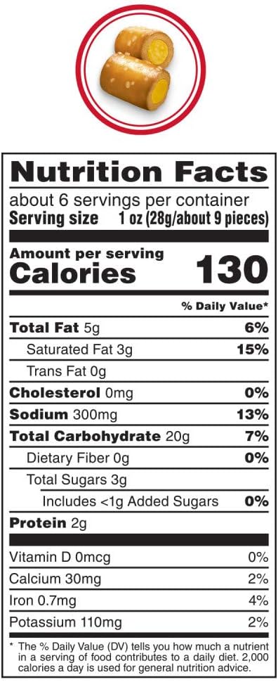 COMBOS Cheese Snacks - Spicy Honey Mustard Pretzel Baked Snack Packs, Cheese Crackers Snacks, 6.3-Ounce Bag Bulk Box (Pack of 12)