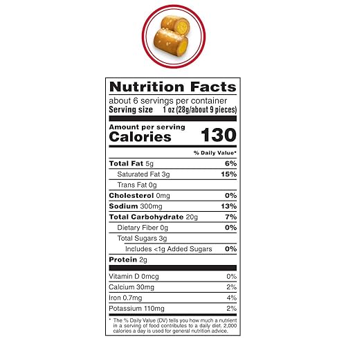 Vista 23 de COMBOS Paquetes de bocadillos horneados con pretzel de queso cheddar, bocadillos de galletas de queso, bolsa de 6.3 onzas, caja a granel