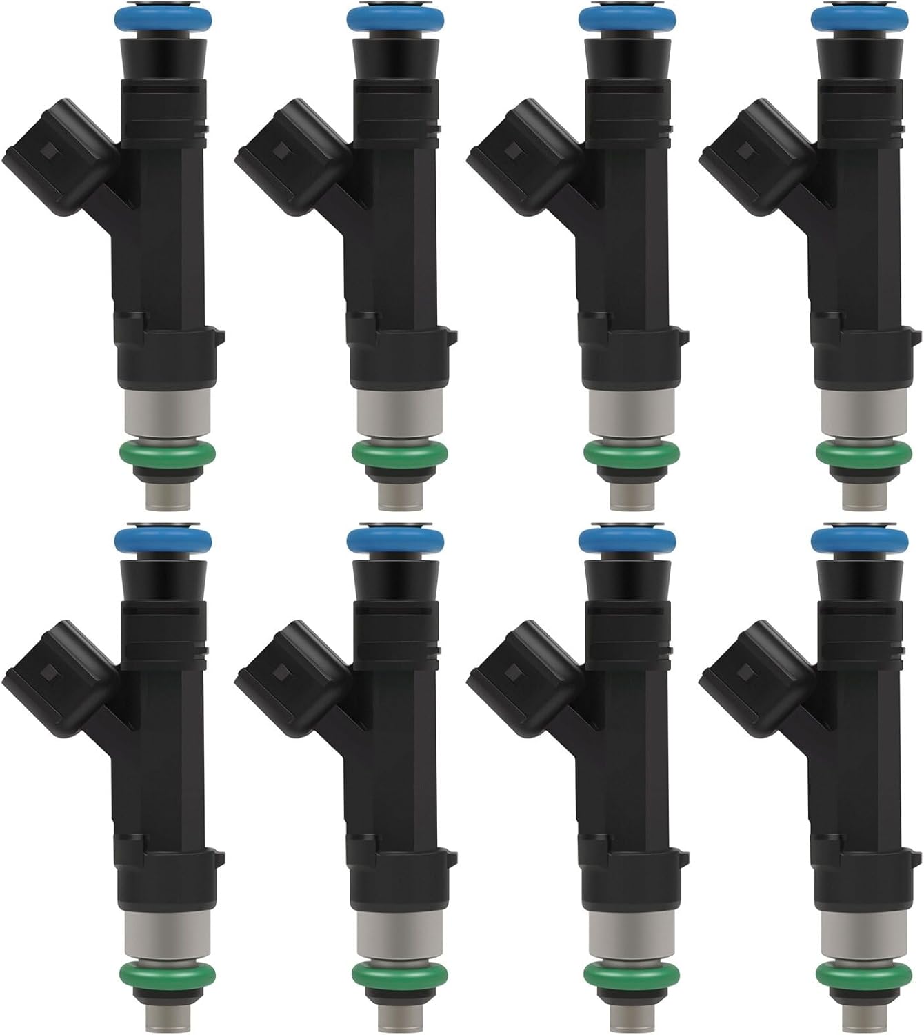 Injectors Kit,SCITOO 4 Holes Fuel Injector fit for 04-09 for Ford for E-150/ for E-350 Super Duty, 04-05 for Ford for E-150 Club Wagon/for E-350 Club Wago, Set of 8