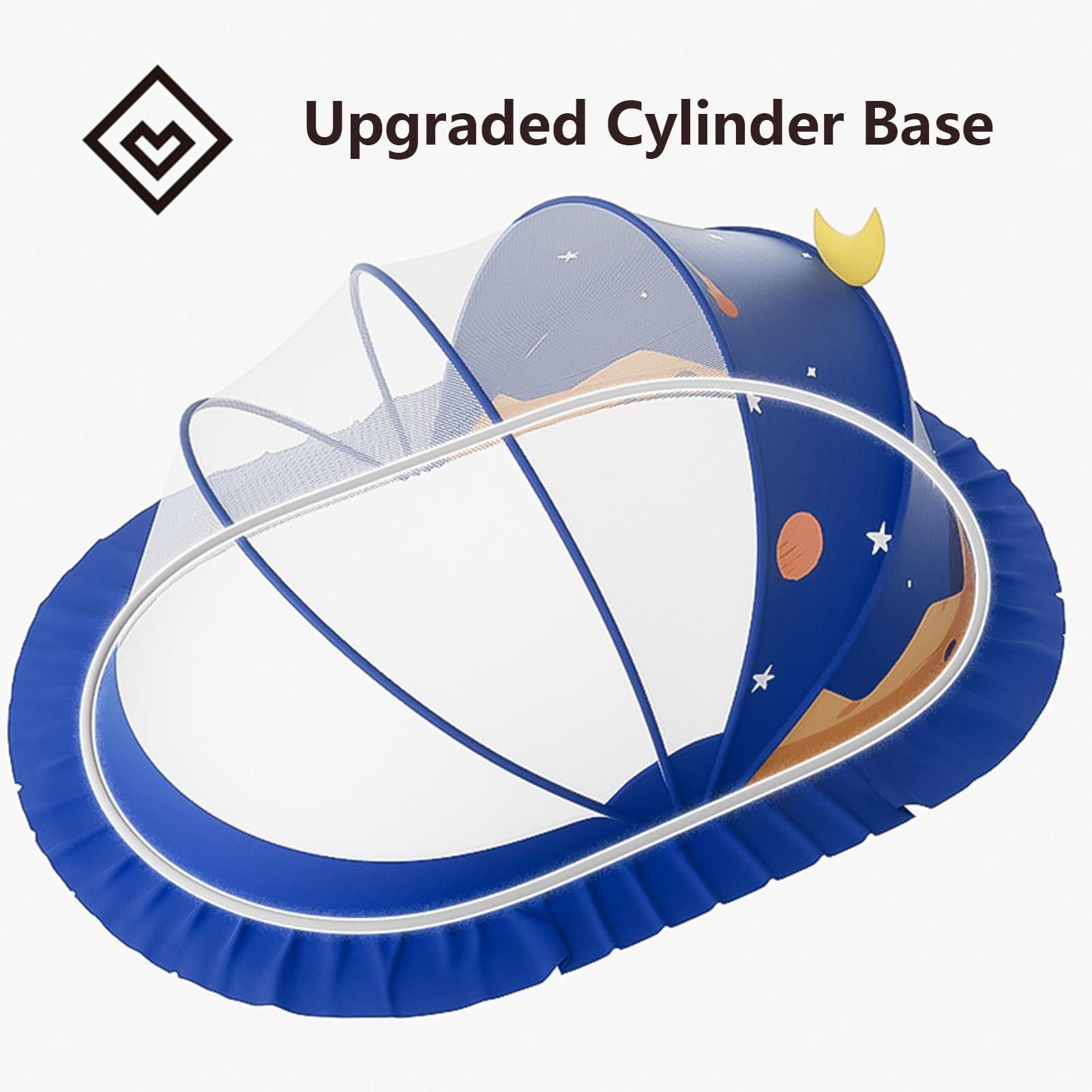 Siatka Do Łóżeczka Dla Niemowląt Z Motywem Kreskówek Osłona Do Łóżeczka | Przenośna Pościel Z Wzorami Kreskówek Osłona Siatkowa Do Podróży Kempingu I Żłobka