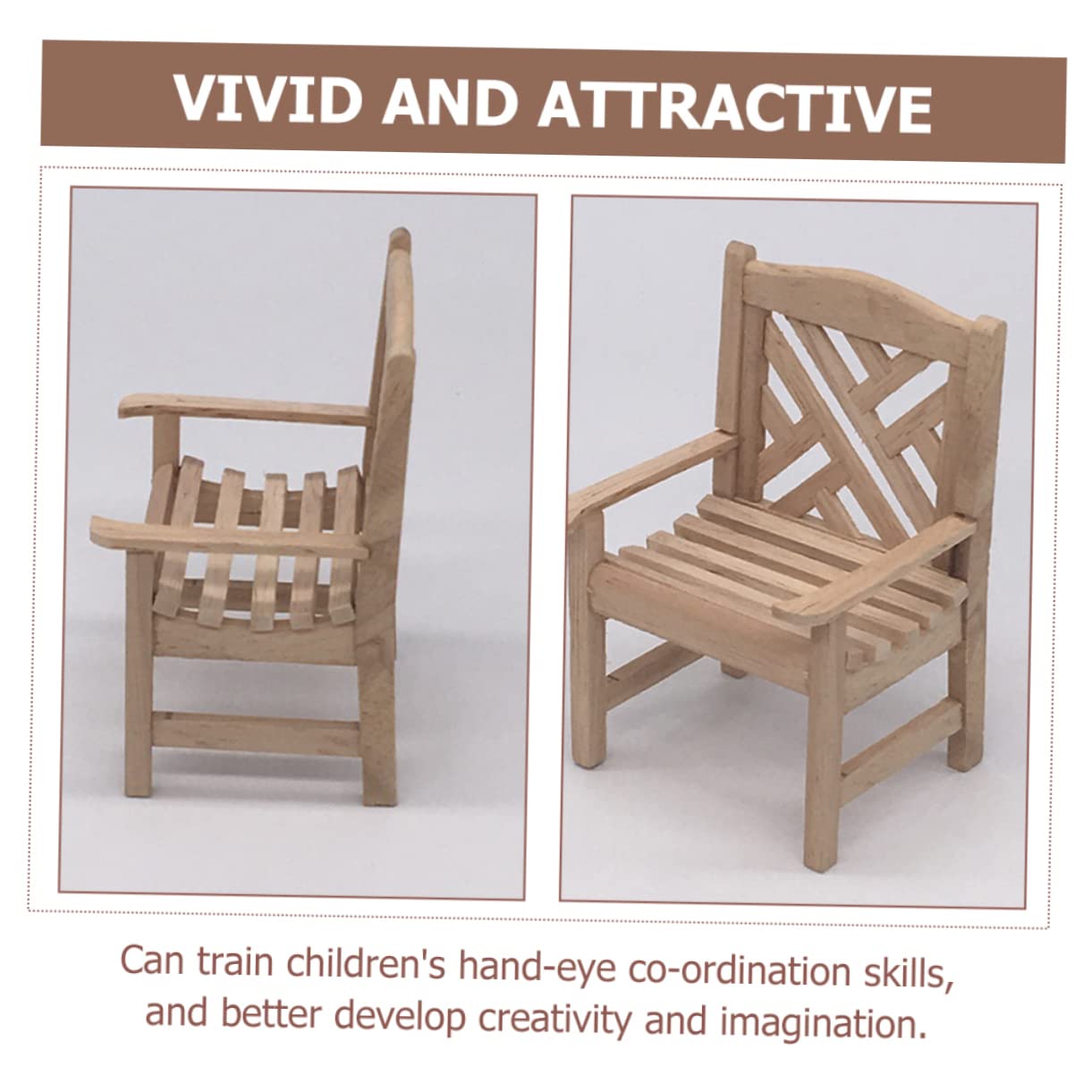 BESTonZON 2ensembles Meubles Miniatures pour Jardin Table Longue Banc Chaise Fauteuil Décoration pour Maison De Poupée Et Collection Ornements