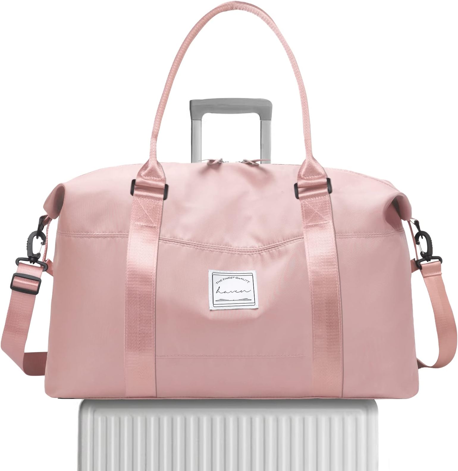 Weekend Bag for Women Overnight Bags Travel Duffel Carry on Luggage Holdalls for Women Sports Bag Gym Bag Weekender Handbag, 55x27x18cm