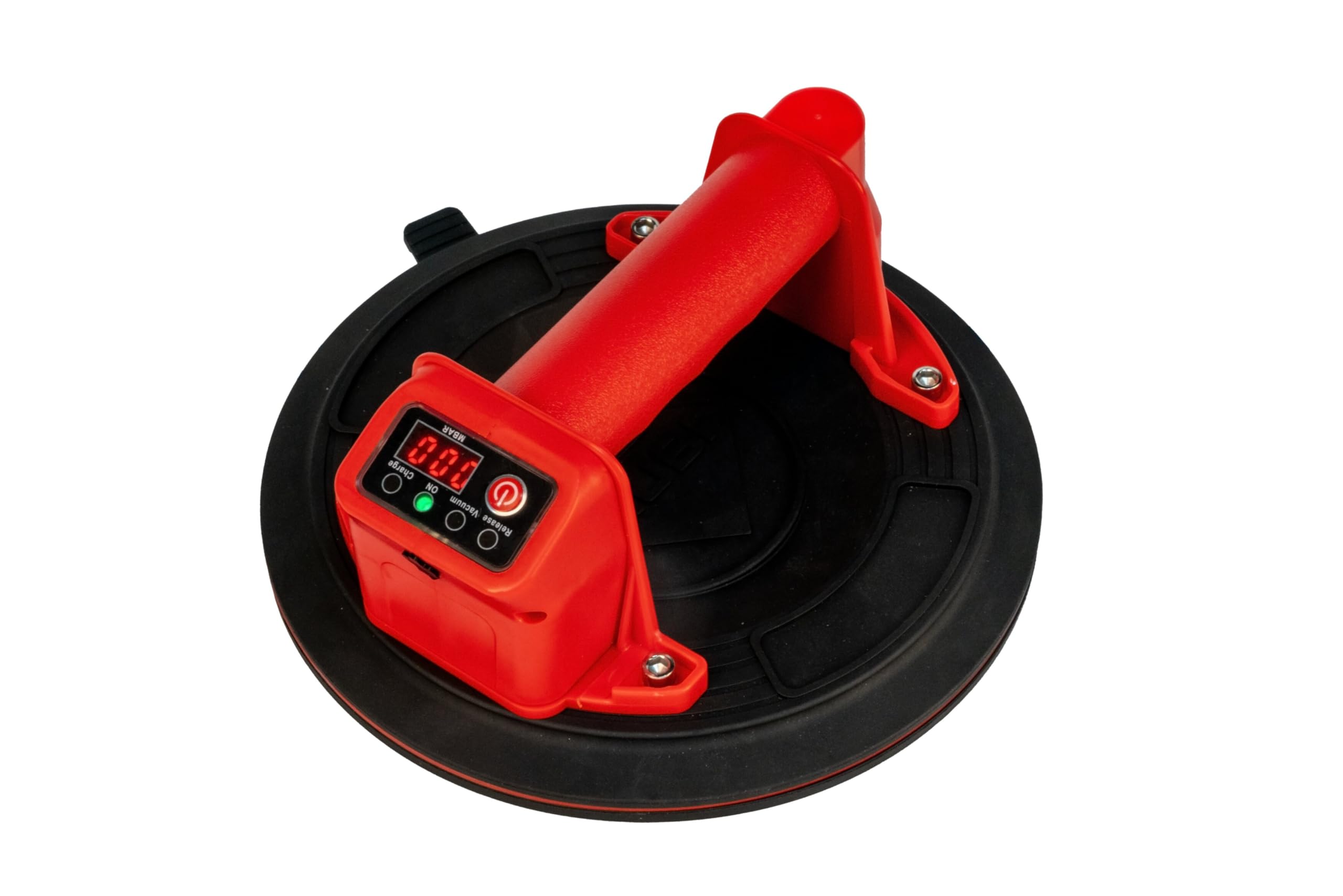 OCTO-USB ENERGY Electric Vacuum Suction Cup, 140kg Capacity for Ceramic Tiles, Digital MBAR Display and USB-C Charging