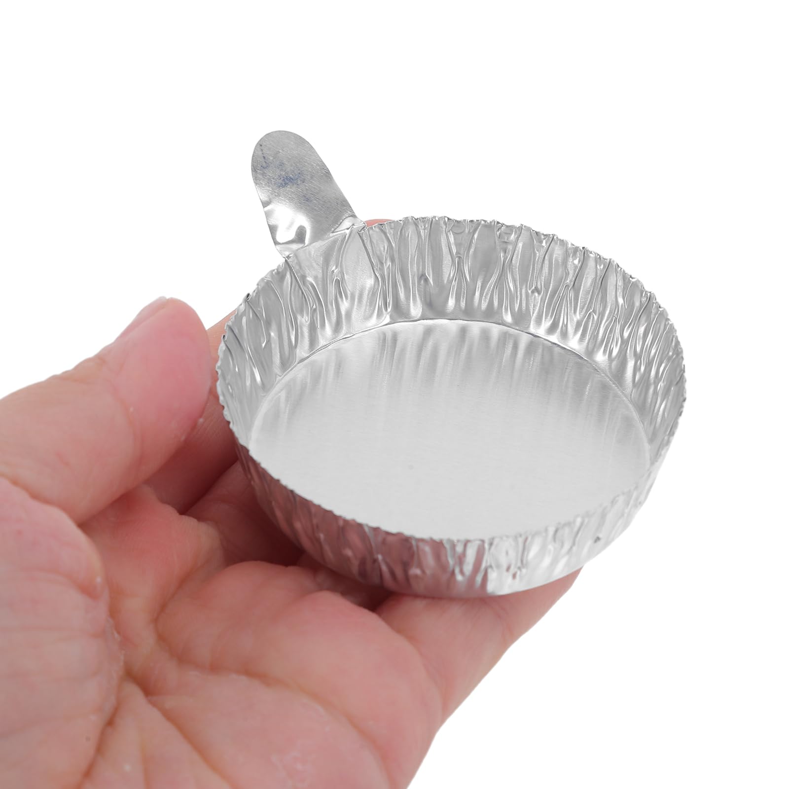 Lot de 100 Coupelles D'échantillon en Aluminium Rond de 42ml, Résistantes à Haute Température, Portables, pour Usage en Laboratoire