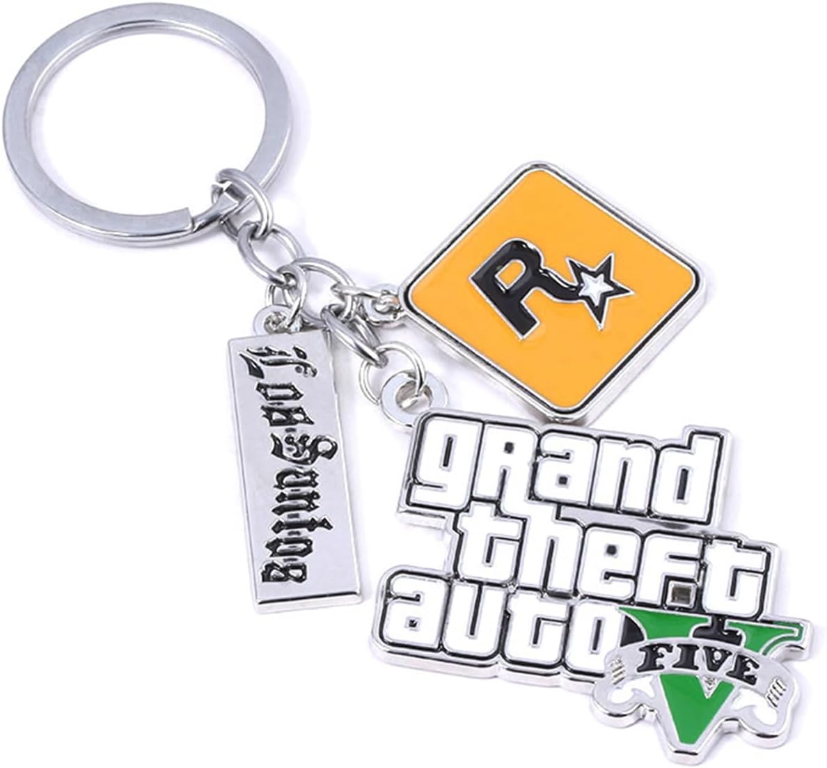 boys game keychain Key Chain, Silver, 4.1*3.5cm