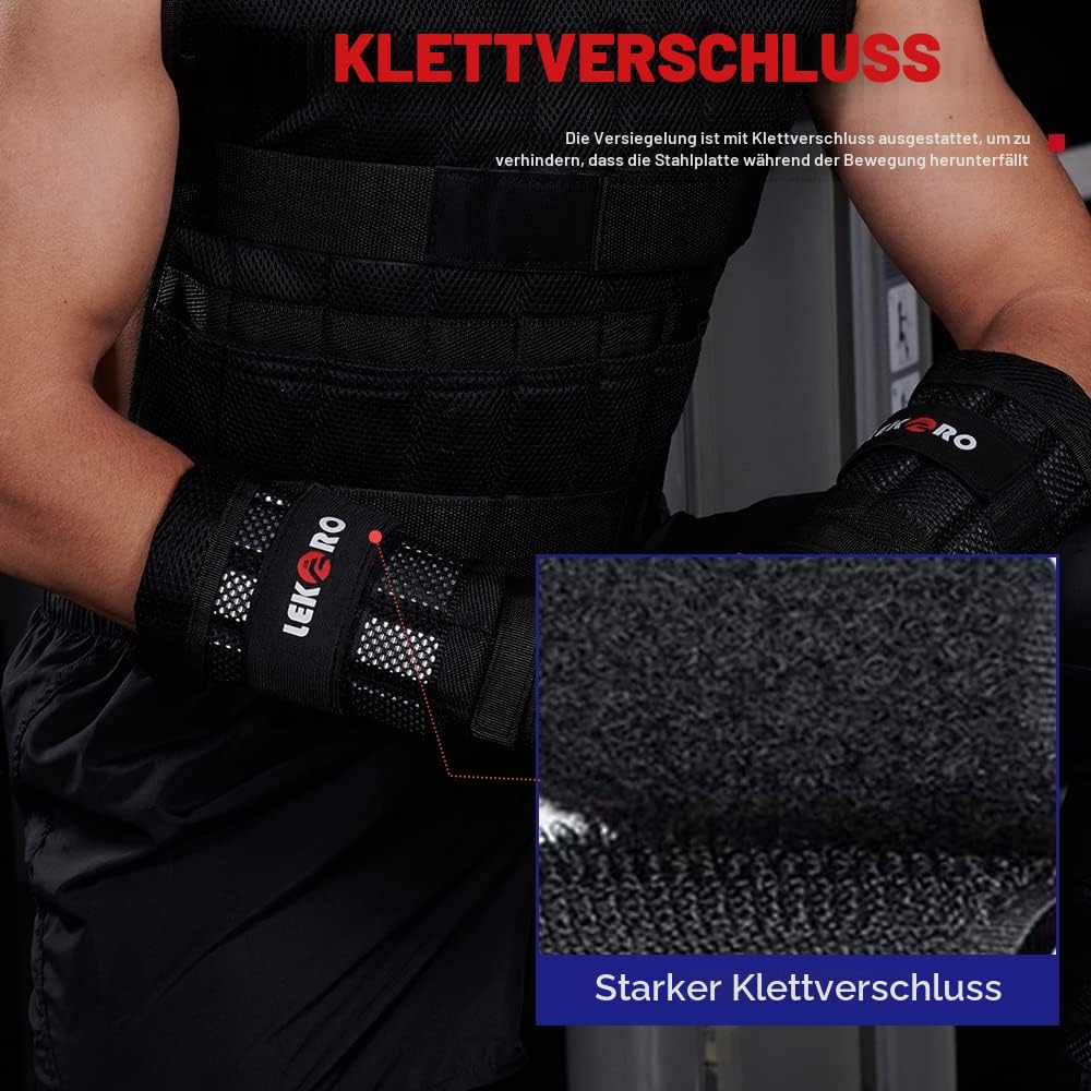 Handgelenk-Armgewichte, verstellbare Handgelenkgewichte, abnehmbare Handgelenk-Knöchelgewichte für Männer und Frauen, für Fitness, Walking, Joggen, Workout, Laufen, 1 Paar, 2 Stück