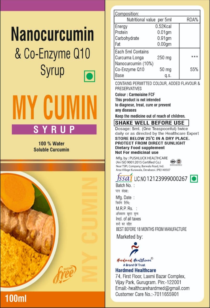 MYCUMIN Syrup for Immunity Support | Good For Skin & Joint pains | Immunity Booster for Men And Women -Veg 100ml Bottle sugar free Mango Flavour (B0D3Y3MS71) Amazon Price History, Amazon Price Tracker