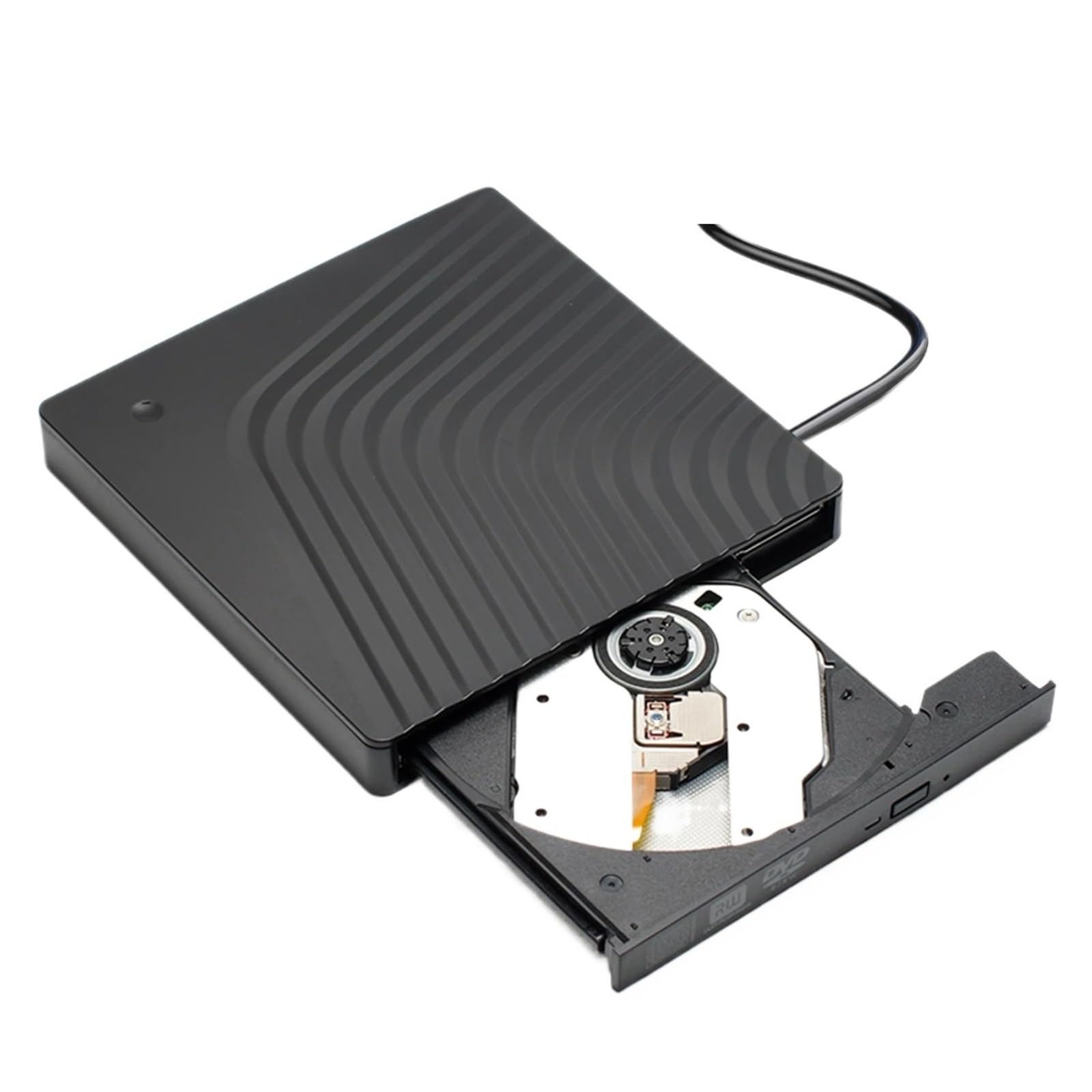 Przenośna Zewnętrzna Nagrywarka DVD USB3.0 Nagrywarka CD RW Slim Czytnik Napędu Optycznego Typ Tacy Odtwarzacza Do Laptopa PC łAtwy W UżYciu