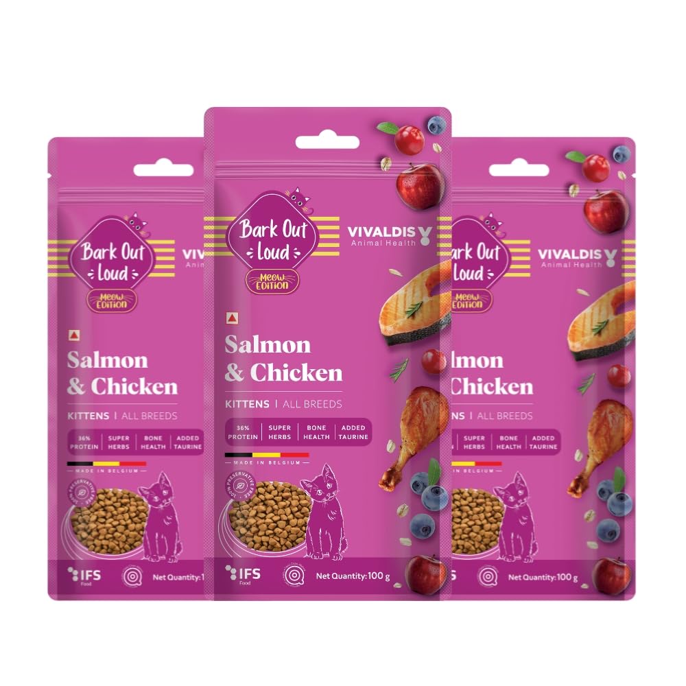See full amazon price history chart for Bark Out Loud by Vivaldis - Kitten Dry Cat Food Chicken & Salmon 300 gm, Protein-Packed Immunity, Growth & Development Booster, contributes to Healthy Heart, Skin, Coat and Eye. Bark Out Loud by Vivaldis - Kitten Dry Cat Food Chicken & Salmon 300 gm, Protein-Packed Immunity, Growth & Development Booster, contributes to Healthy Heart, Skin, Coat and Eye. (B0CWDCKWZJ) Amazon Price History, Amazon Price Tracker