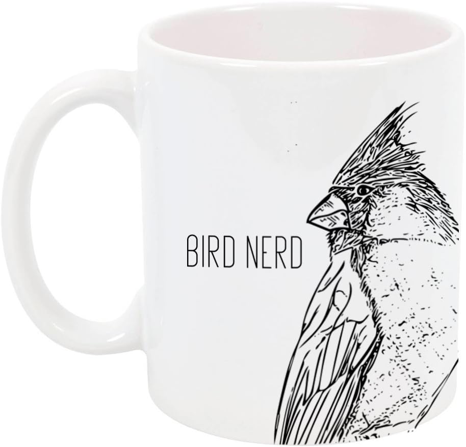 Bird Nerd, Funny Novelty Ceramic Coffee Mug, 11oz.