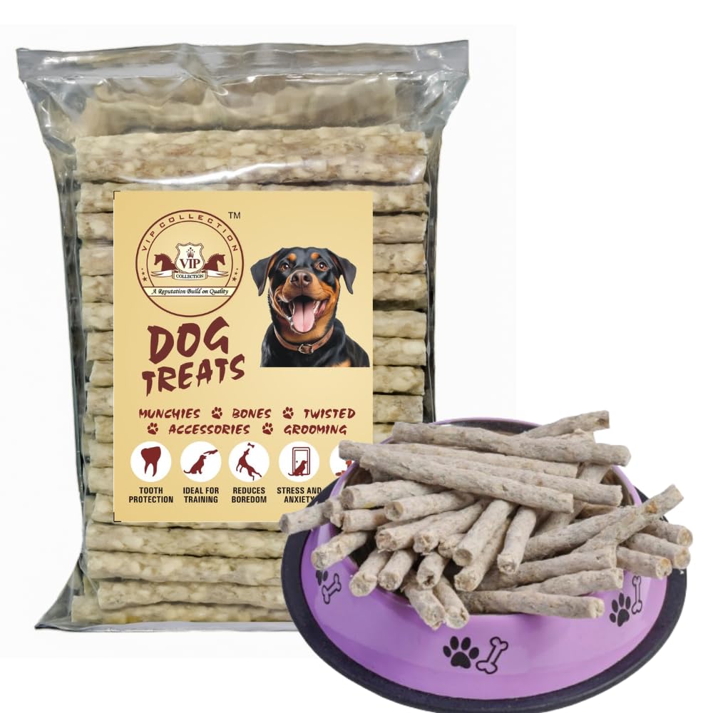 VIP Collection Dog Chew Natural Flavors Chew Sticks Munchy Treat Snacks for All Breed Dogs (Natural 5 KG) (B09F3LMXKM) Amazon Price History, Amazon Price Tracker