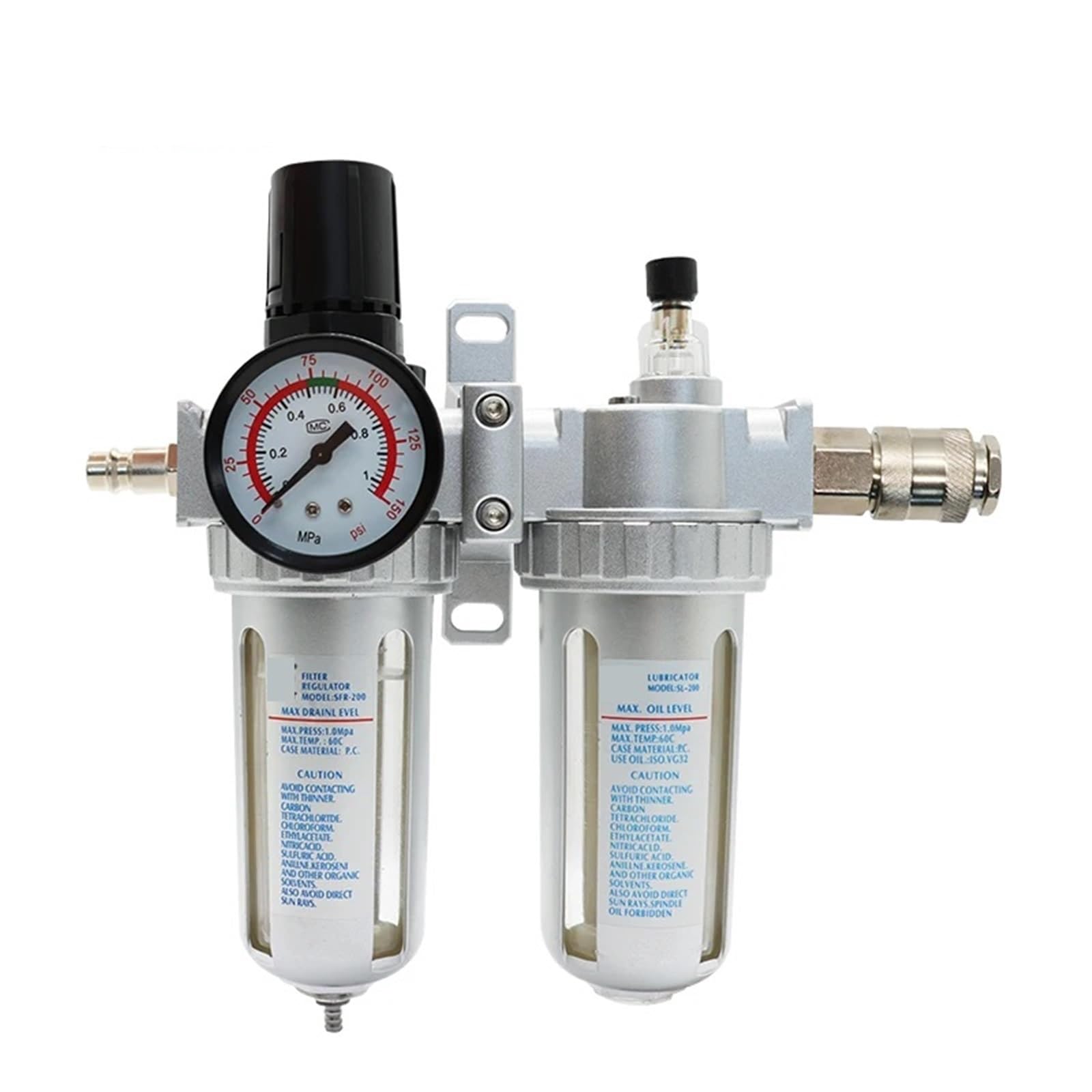 SFC200 1/4 SFC300 SFC400 1/2 Regulador de filtro de compresor de aire(SFC-EU(SMPM),-300 (Copper core))