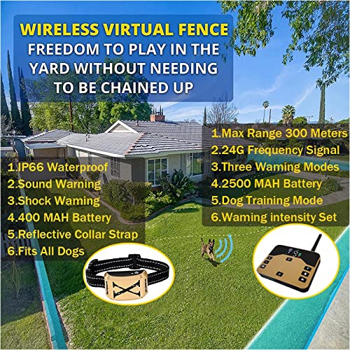 2 in 1 Wireless Dog Electric Fence Components