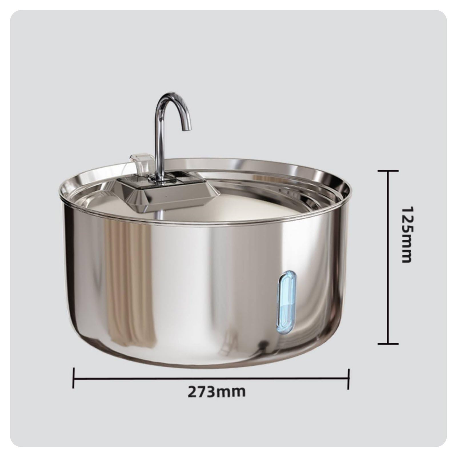 Abbeveratoio Grande da 7 Liters Trattiene Pelo e Polvere Abbeveratoio Automatico in Acciaio Inox Compatibile Beccuccio a T in Acciaio Inox per Cani
