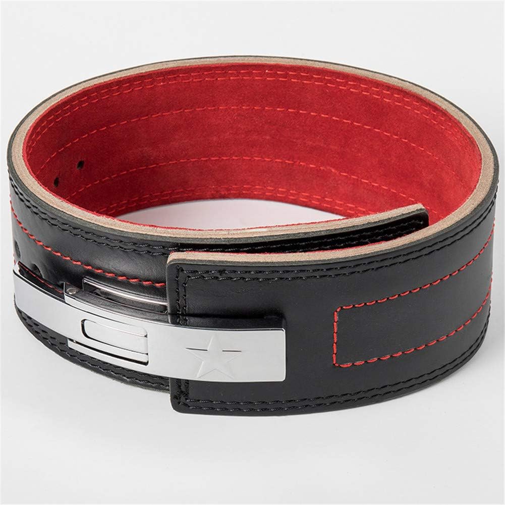 TTXLY Weight Lifting Belt Leather Weightlifting Belt Fitness Belt Men and Women Weightlifting Sports Belt Training Protective Gear Leather Lever Fitness Exercise