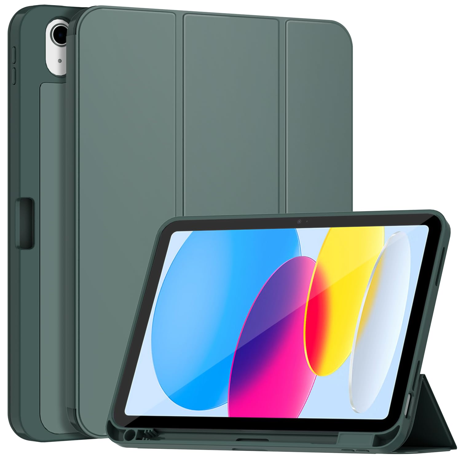 Housse de protection Samsung rouge prune avec support smart et veille automatique