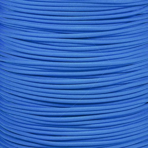 PARACORD PLANET 10 20 25 50 100 Foot Hanks and 250 1000 Foot Spools of Parachute 550 Cord Type III 7 Strand Paracord (Dark Pacific Blue 20 Feet)