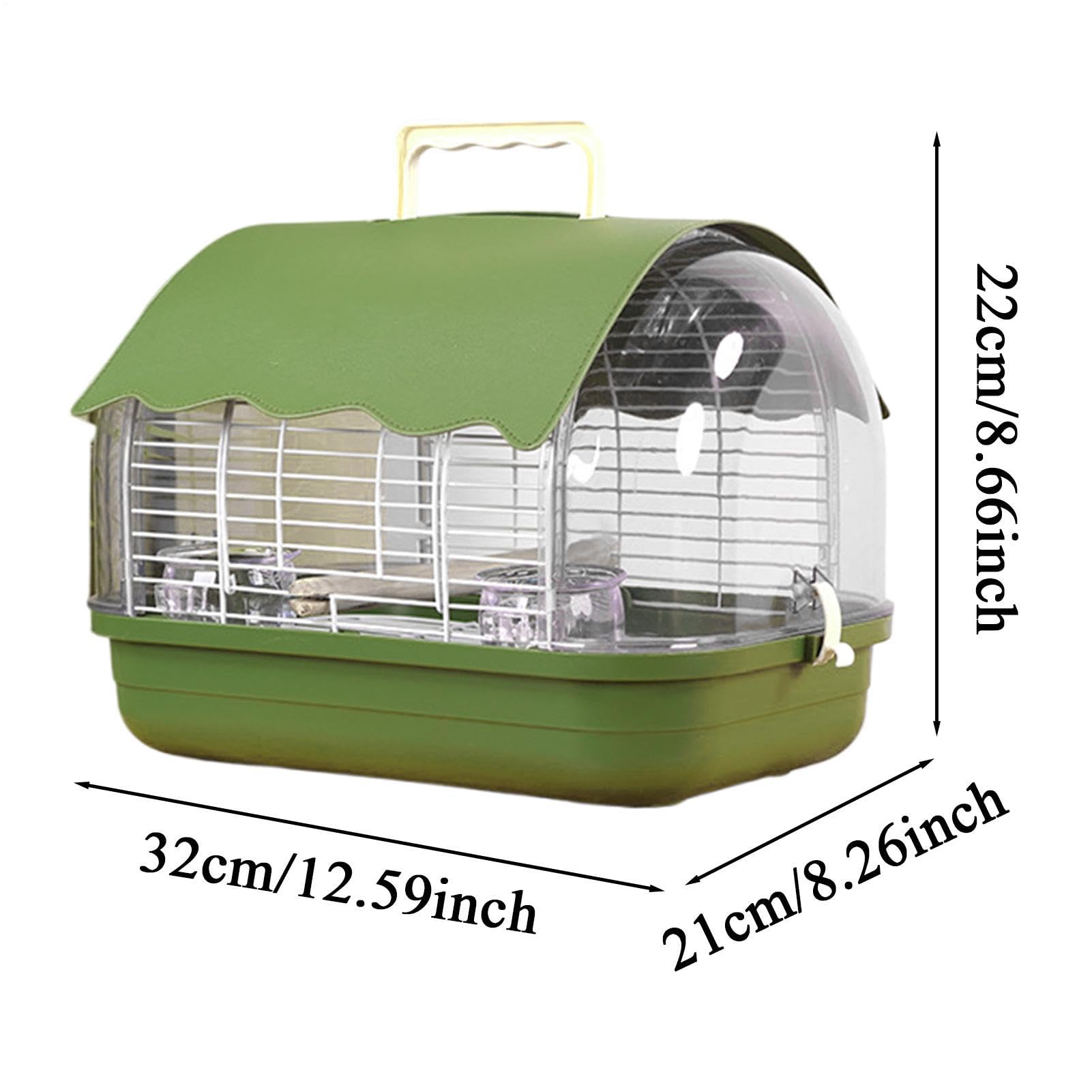 Tragbarer Vogelkäfig, tragbarer Vogelträger mit Griff | Sittich-Tragekäfig für drinnen und draußen, Balkon, Wohnzimmer, Park, Sittiche, Sittiche, Kanarienvögel