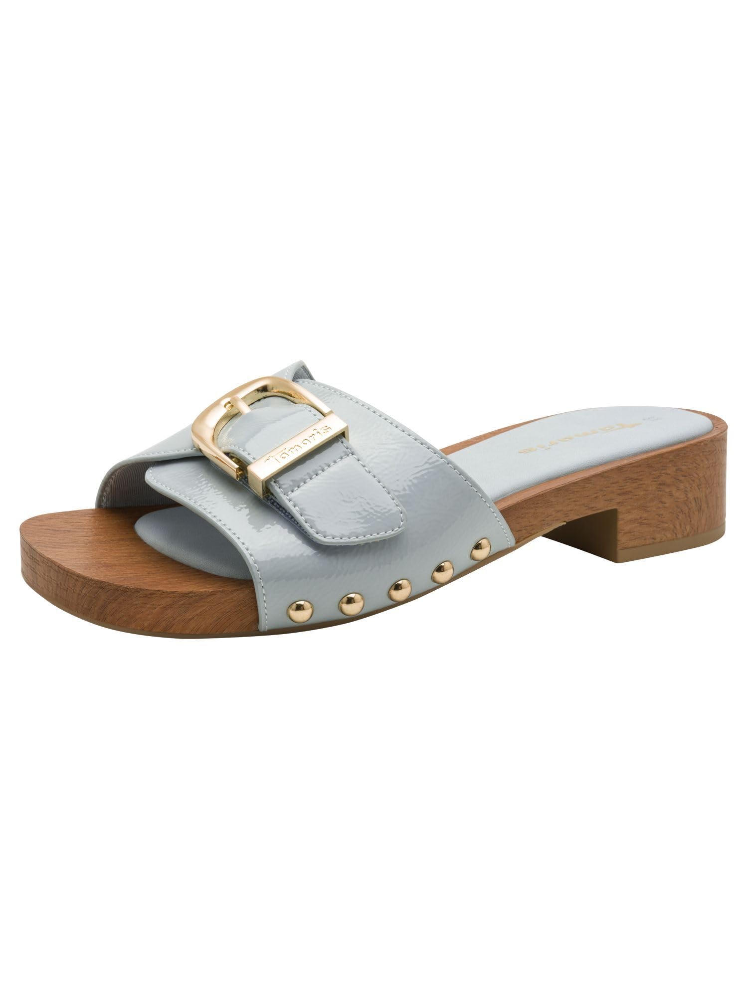 Tamaris Women's mule with wedge heel blue 7.5 UK