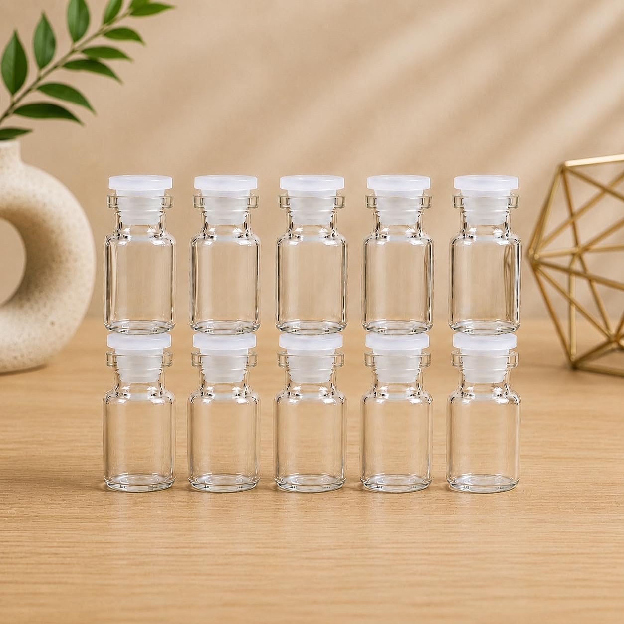 Little Wonders 5ml Mini Glass Wish Bottles, Tiny Vials for Crafts (Set of 10)-image-39